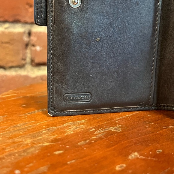 Coach Red Signature Soho Buckle Wallet Rare Colorway Leather Trim Vintage Y2K - Picture 14 of 16